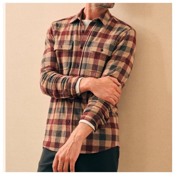Faherty‎ Legend Sweater Flannel Shirt NWT - Size XXL MSRP $178